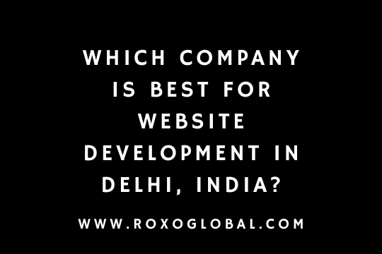 Which Company Is Best for Website Development in Delhi, India? | RoxoGlobal