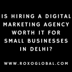 Is Hiring a Digital Marketing Agency Worth It for Small Businesses in Delhi? | Roxo Global