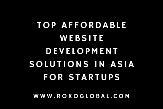 Top Affordable Website Development Solutions in Asia for Startups | RoxoGlobal Delhi