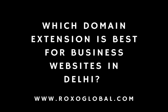 Which Domain Extension Is Best for Business Websites in Delhi? (.com, .in, .ai)