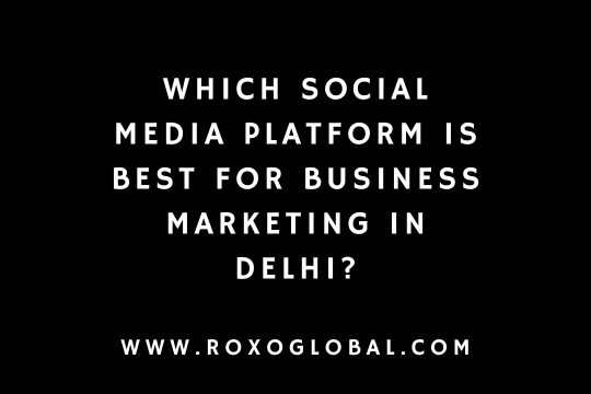 Which Social Media Platform Is Best for Business Marketing in Delhi? | RoxoGlobal